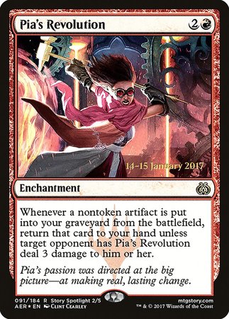 Pia's Revolution [Aether Revolt Prerelease Promos] | Cracking-Singles