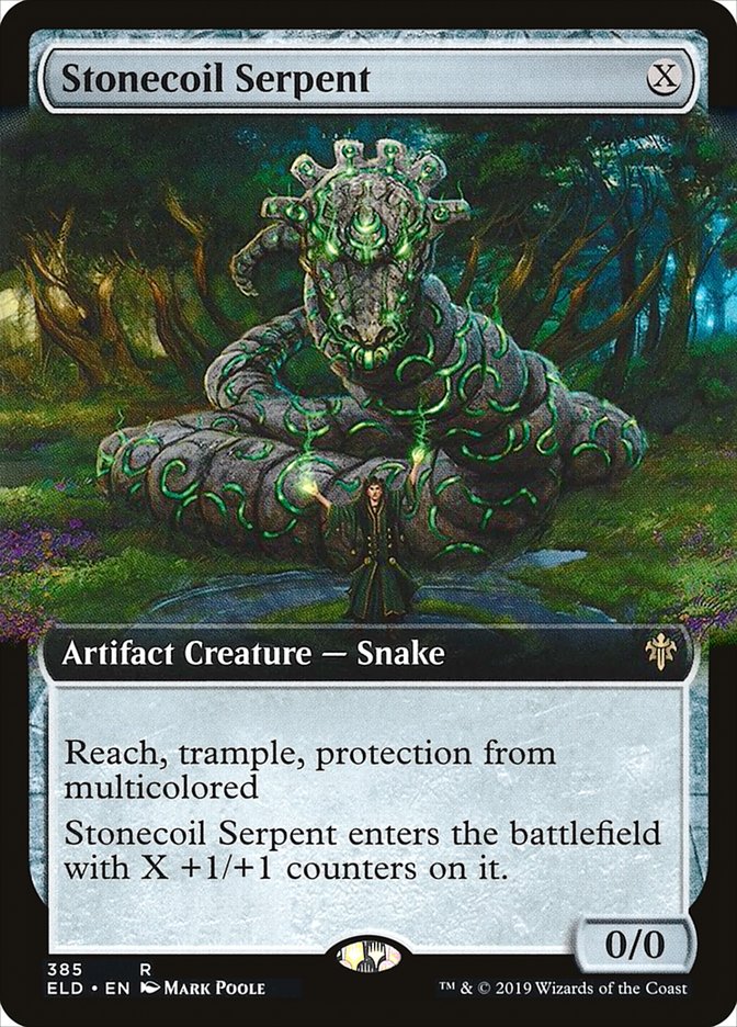 Stonecoil Serpent (Extended Art) [Throne of Eldraine] | Cracking-Singles