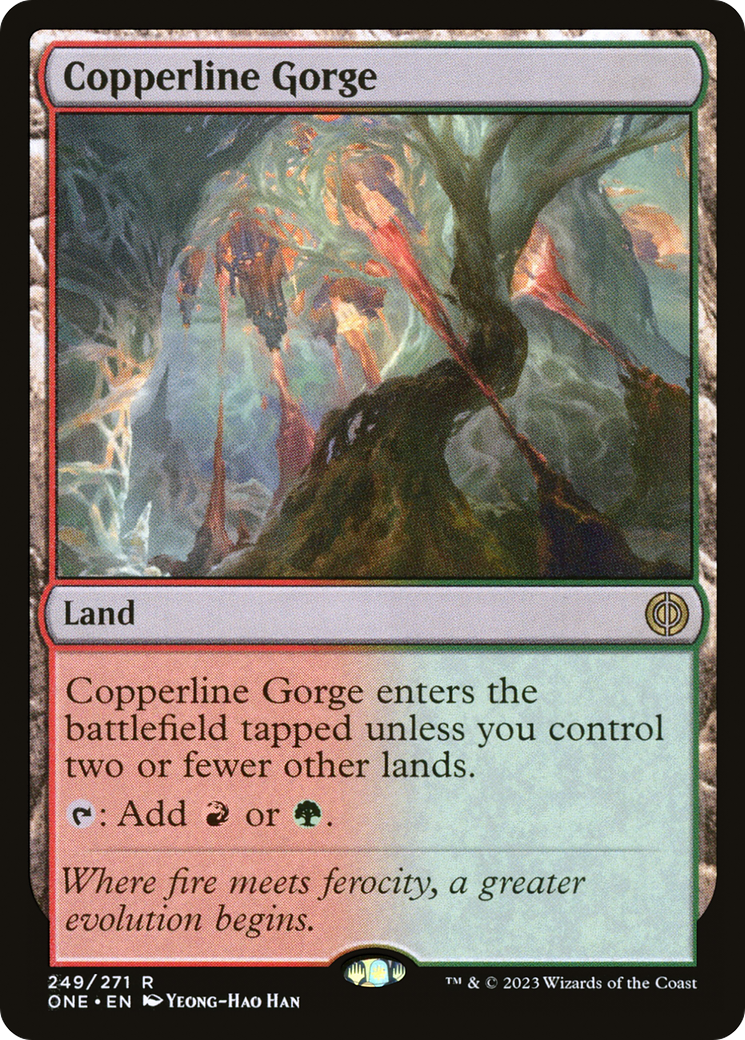 Copperline Gorge [Phyrexia: All Will Be One] | Cracking-Singles