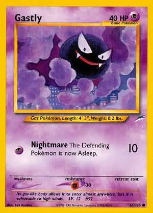 Gastly (65/105) [Neo Destiny Unlimited] | Cracking-Singles