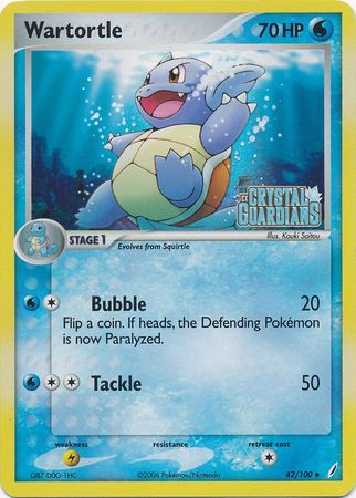 Wartortle (42/100) (Stamped) [EX: Crystal Guardians] | Cracking-Singles