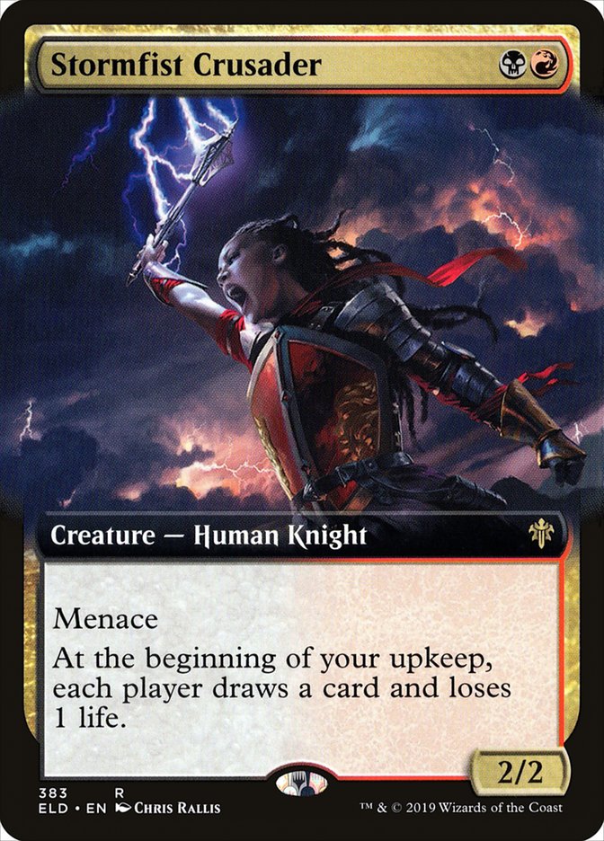 Stormfist Crusader (Extended Art) [Throne of Eldraine] | Cracking-Singles