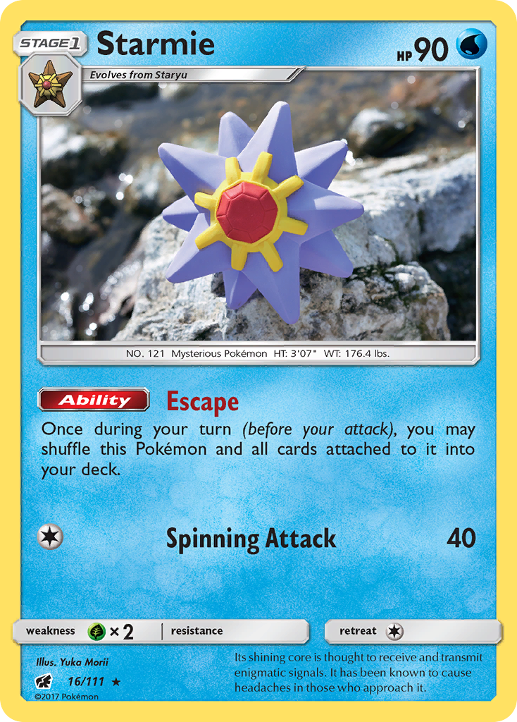 Starmie (16/111) [Sun & Moon: Crimson Invasion] | Cracking-Singles