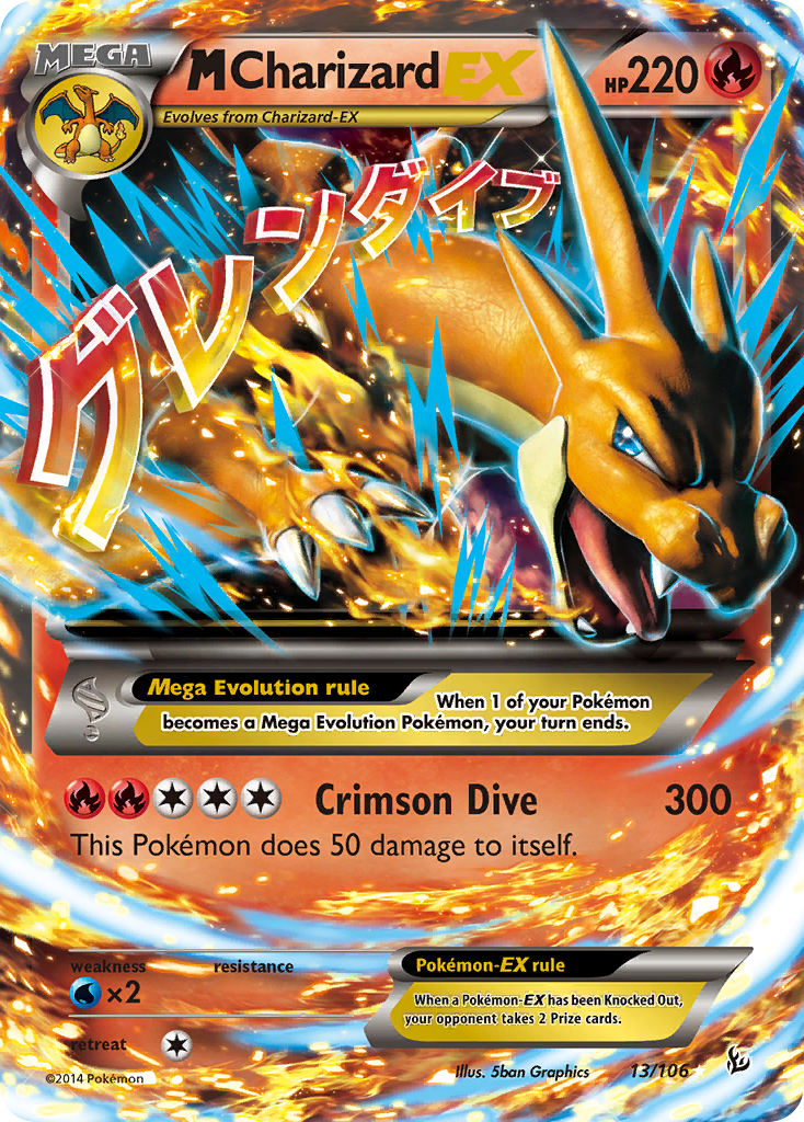 M Charizard EX (13/106) [XY: Flashfire] | Cracking-Singles