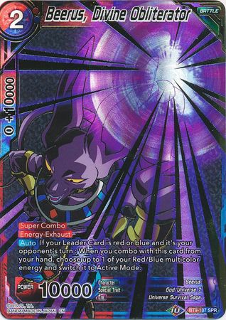 Beerus, Divine Obliterator (SPR) [BT9-107] | Cracking-Singles