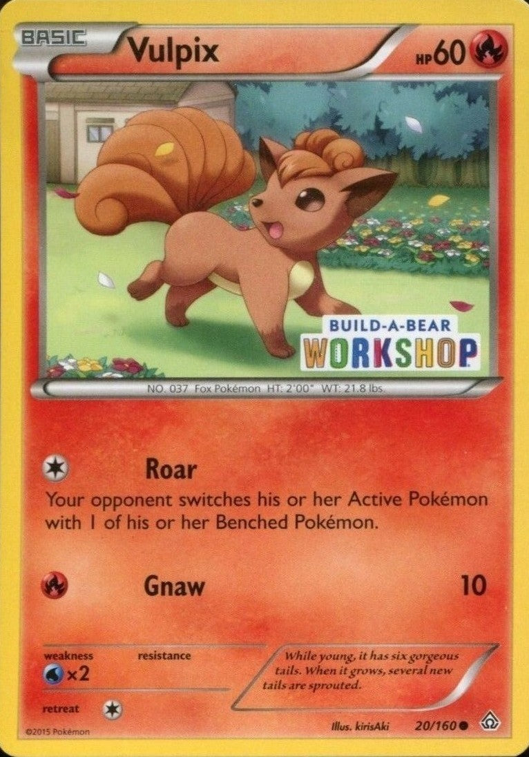 Vulpix (20/160) (Build A Bear Workshop Exclusive) [XY: Primal Clash] | Cracking-Singles