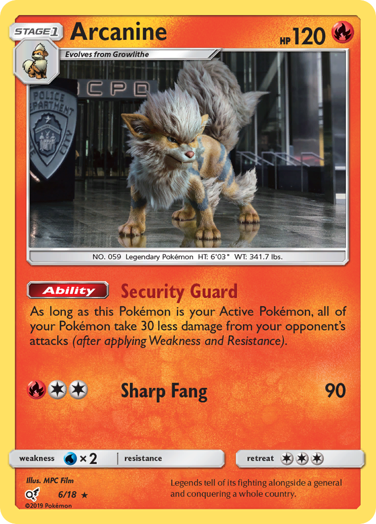 Arcanine (6/18) [Sun & Moon: Detective Pikachu] | Cracking-Singles