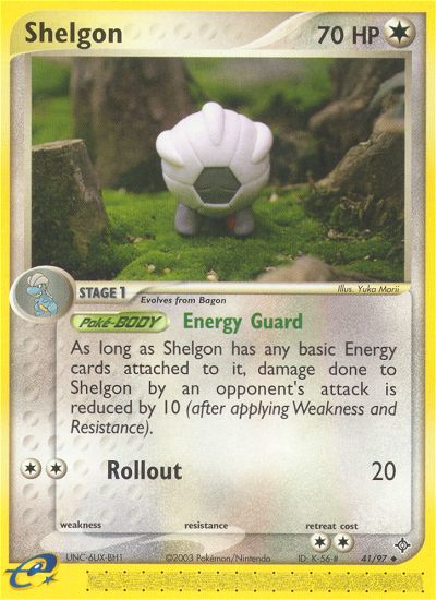 Shelgon (41/97) [EX: Dragon] | Cracking-Singles