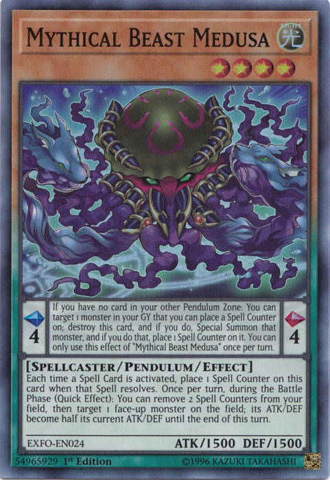 Mythical Beast Medusa [EXFO-EN024] Super Rare | Cracking-Singles