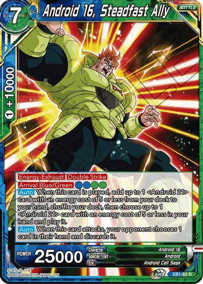 Android 16, Steadfast Ally (EB1-63) [Battle Evolution Booster] | Cracking-Singles