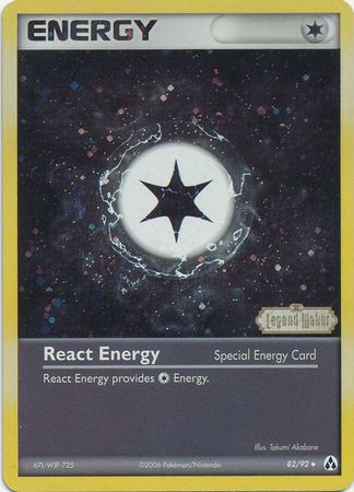 React Energy (82/92) (Stamped) [EX: Legend Maker] | Cracking-Singles