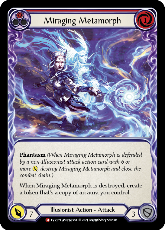 Miraging Metamorph [EVR139] (Everfest)  1st Edition Rainbow Foil | Cracking-Singles