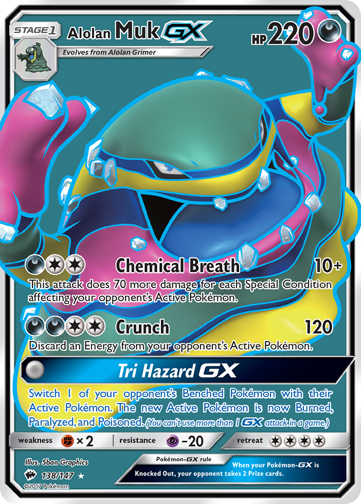 Alolan Muk GX (138/147) [Sun & Moon: Burning Shadows] | Cracking-Singles