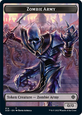 Zombie // Zombie Army Double-Sided Token [Starter Commander Decks] | Cracking-Singles