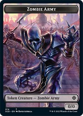 Zombie // Zombie Army Double-Sided Token [Starter Commander Decks] | Cracking-Singles