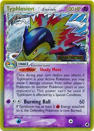 Typhlosion (12/101) (Delta Species) (Stamped) [EX: Dragon Frontiers] | Cracking-Singles