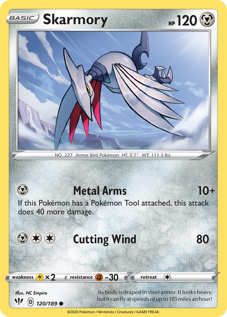 Skarmory (120/189) [Sword & Shield: Darkness Ablaze] | Cracking-Singles