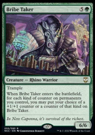 Bribe Taker (Promo Pack) [Streets of New Capenna Commander Promos] | Cracking-Singles