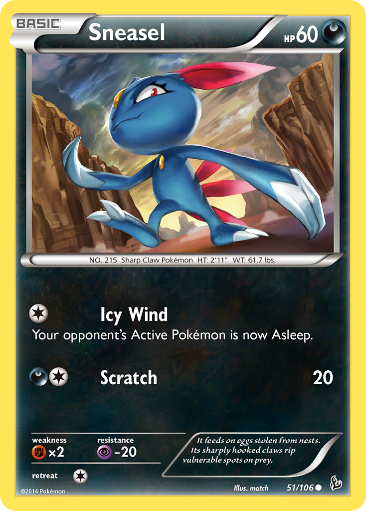 Sneasel (51/106) [XY: Flashfire] | Cracking-Singles