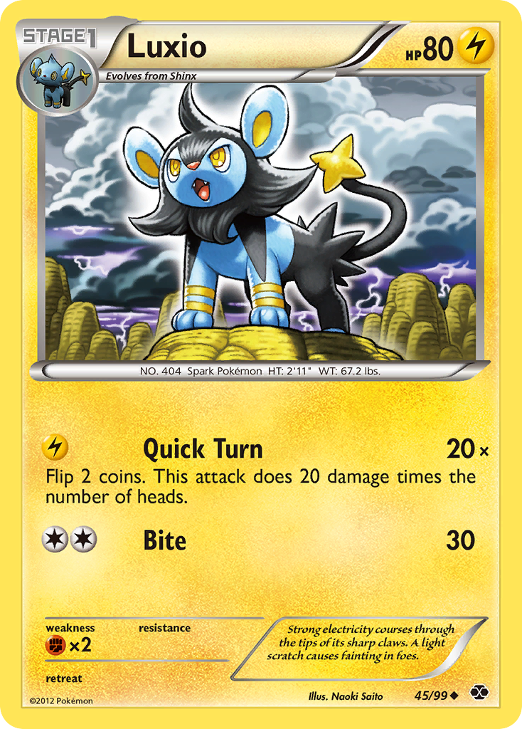 Luxio (45/99) [Black & White: Next Destinies] | Cracking-Singles