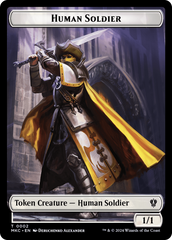 City's Blessing // Human Soldier Double-Sided Token [Murders at Karlov Manor Commander Tokens] | Cracking-Singles