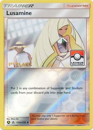 Lusamine (153a/156) (League Challenge Alt Art 1st Place) [Sun & Moon: Ultra Prism] | Cracking-Singles