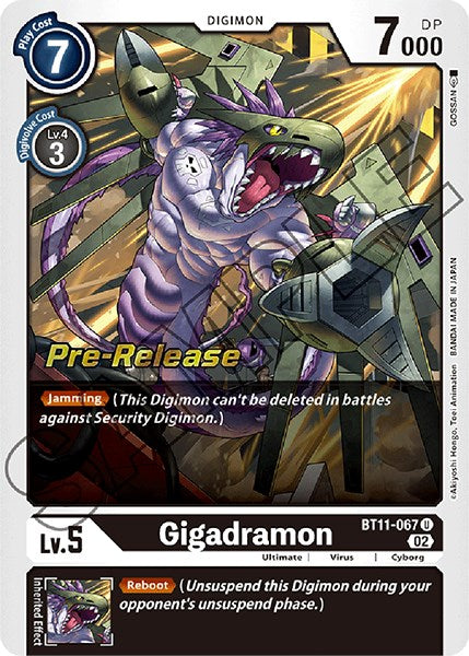 Gigadramon [BT11-067] [Dimensional Phase Pre-Release Promos] | Cracking-Singles