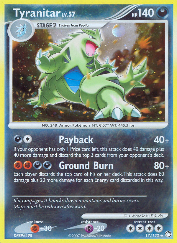 Tyranitar (17/123) [Diamond & Pearl: Mysterious Treasures] | Cracking-Singles