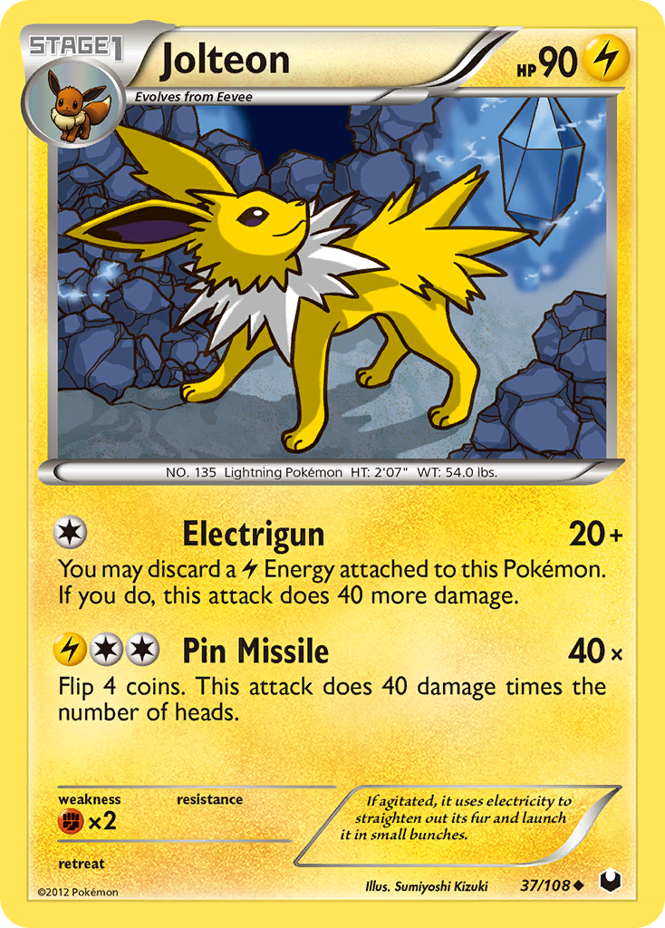 Jolteon (37/108) [Black & White: Dark Explorers] | Cracking-Singles