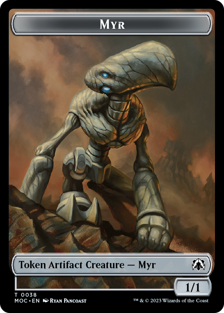 Phyrexian Germ // Myr Double-Sided Token [March of the Machine Commander Tokens] | Cracking-Singles