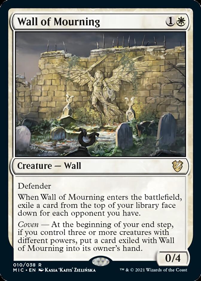 Wall of Mourning [Innistrad: Midnight Hunt Commander] | Cracking-Singles