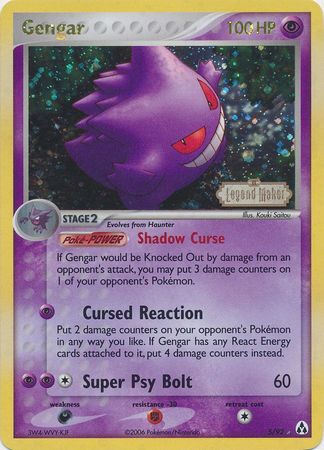 Gengar (5/92) (Stamped) [EX: Legend Maker] | Cracking-Singles