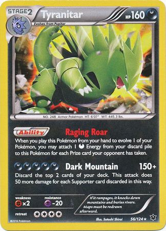 Tyranitar (56/124) (Cosmos Holo) [XY: Fates Collide] | Cracking-Singles