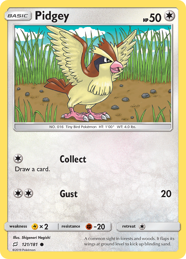 Pidgey (121/181) [Sun & Moon: Team Up] | Cracking-Singles