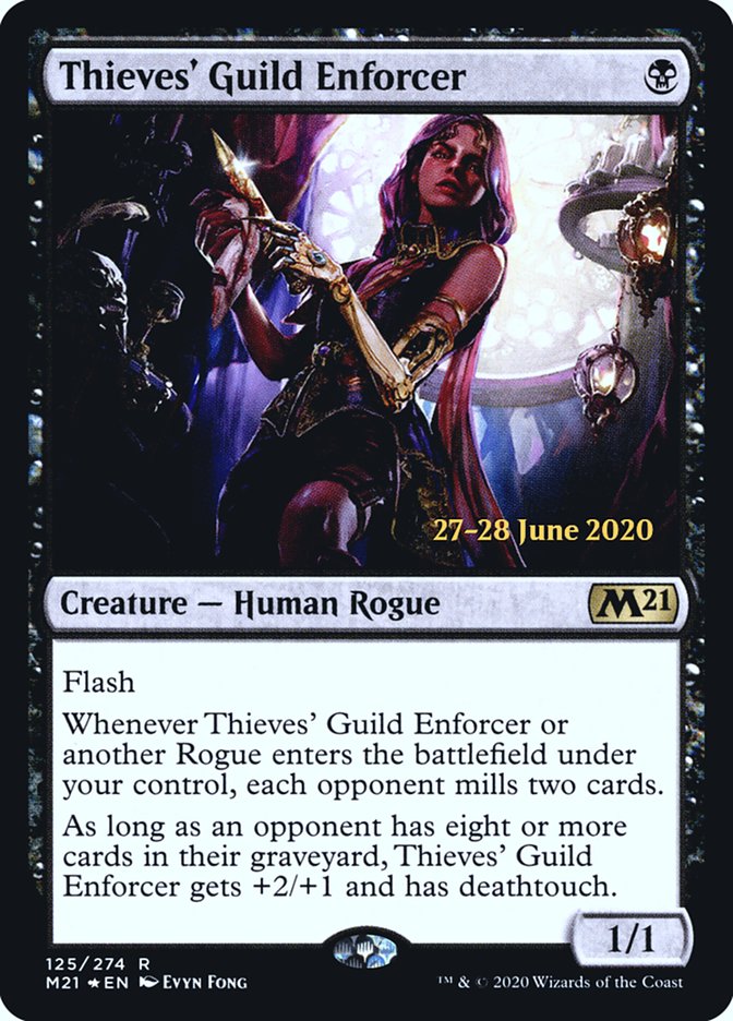 Thieves' Guild Enforcer  [Core Set 2021 Prerelease Promos] | Cracking-Singles