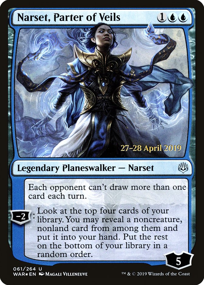 Narset, Parter of Veils  [War of the Spark Prerelease Promos] | Cracking-Singles