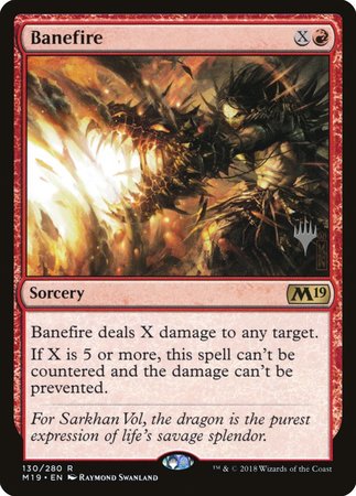 Banefire [Core Set 2019 Promos] | Cracking-Singles