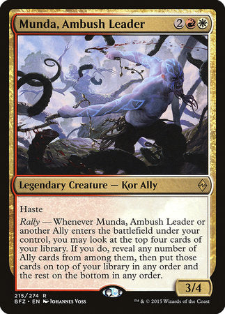 Munda, Ambush Leader [Battle for Zendikar] | Cracking-Singles