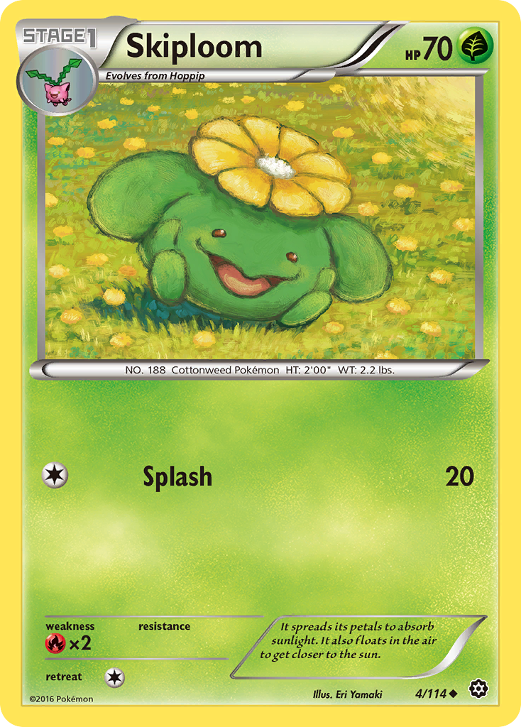 Skiploom (4/114) [XY: Steam Siege] | Cracking-Singles