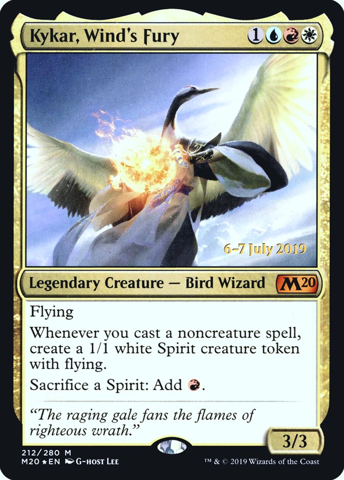 Kykar, Wind's Fury  [Core Set 2020 Prerelease Promos] | Cracking-Singles