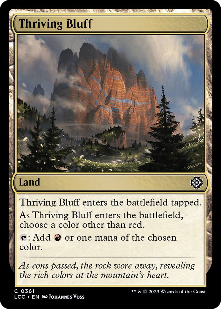 Thriving Bluff [The Lost Caverns of Ixalan Commander] | Cracking-Singles