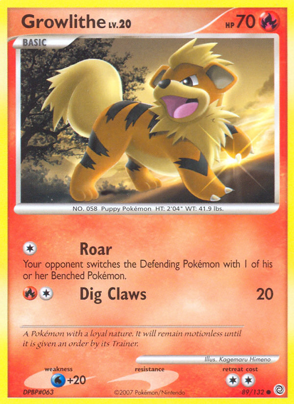 Growlithe (89/132) [Diamond & Pearl: Secret Wonders] | Cracking-Singles