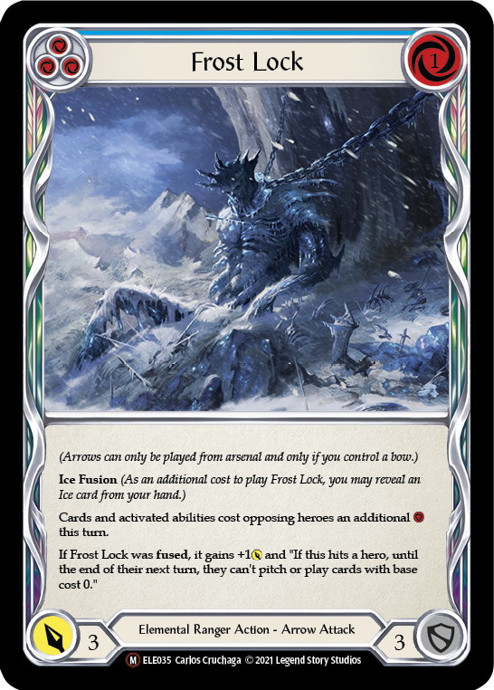 Frost Lock [U-ELE035] Unlimited Rainbow Foil | Cracking-Singles