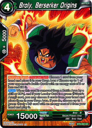 Broly, Berserker Origins [BT6-062] | Cracking-Singles