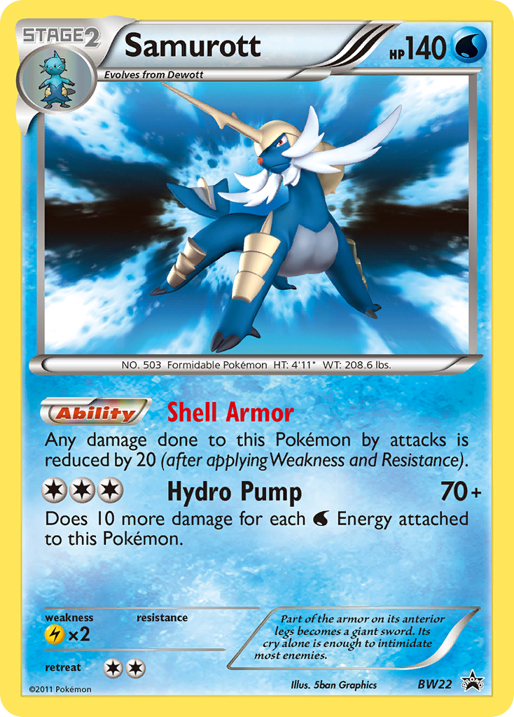 Samurott (BW22) [Black & White: Black Star Promos] | Cracking-Singles