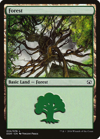 Forest (34) [Duel Decks: Nissa vs. Ob Nixilis] | Cracking-Singles