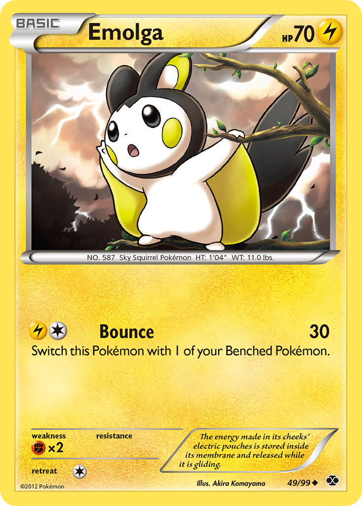 Emolga (49/99) [Black & White: Next Destinies] | Cracking-Singles