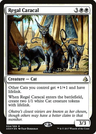 Regal Caracal [Amonkhet Prerelease Promos] | Cracking-Singles