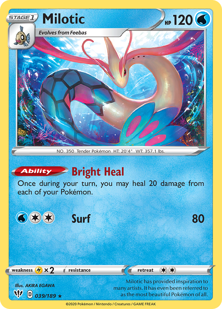 Milotic (039/189) [Sword & Shield: Darkness Ablaze] | Cracking-Singles