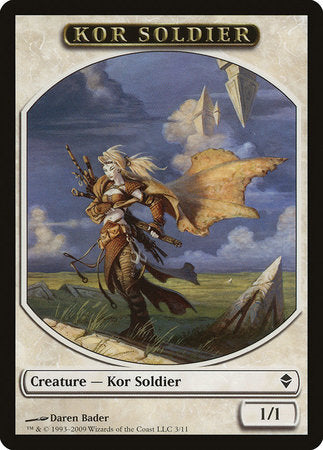 Kor Soldier Token [Zendikar Tokens] | Cracking-Singles